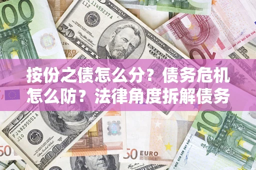 武汉按份之债怎么分？债务危机怎么防？法律角度拆解债务分配与风险自保指南