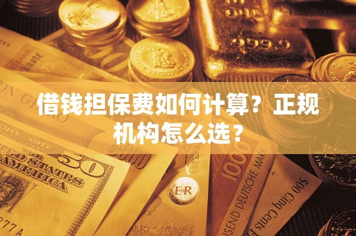 武汉借钱担保费如何计算？正规机构怎么选？