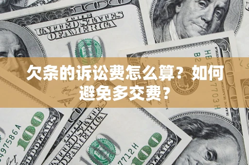 武汉欠条的诉讼费怎么算？如何避免多交费？