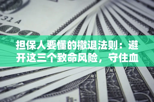 武汉担保人要懂的撤退法则：避开这三个致命风险，守住血汗钱