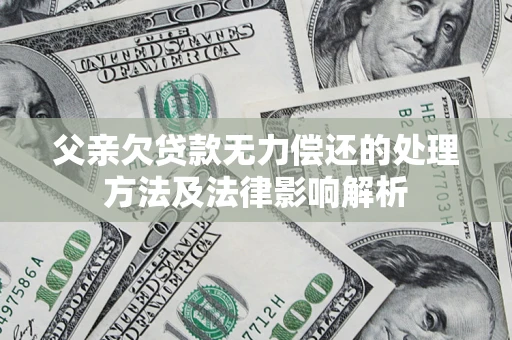 武汉父亲欠贷款无力偿还的处理方法及法律影响解析