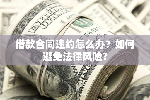 武汉借款合同违约怎么办？如何避免法律风险？