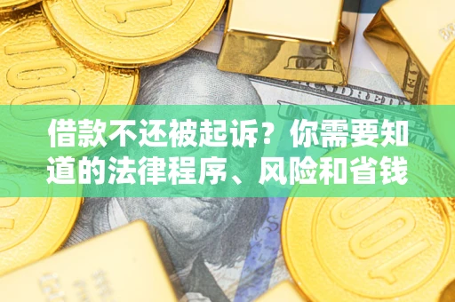 武汉借款不还被起诉？你需要知道的法律程序、风险和省钱技巧